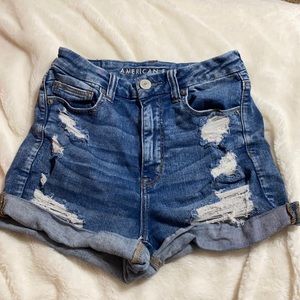 American eagle distressed shorts